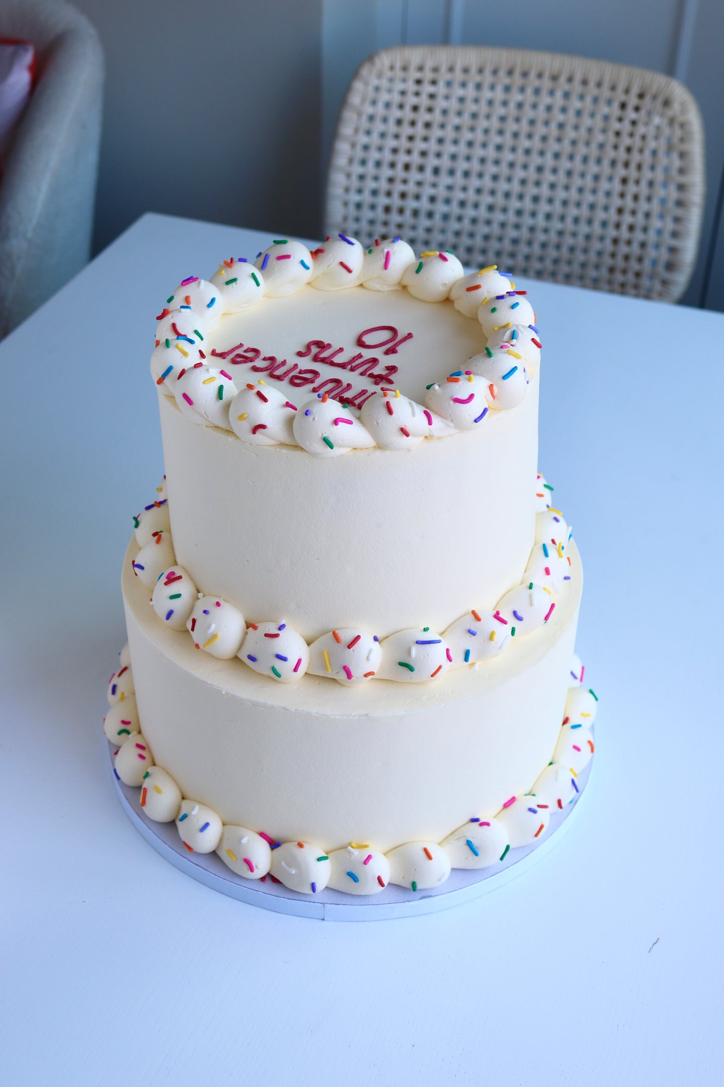 Vanilla Sprinkle Cake