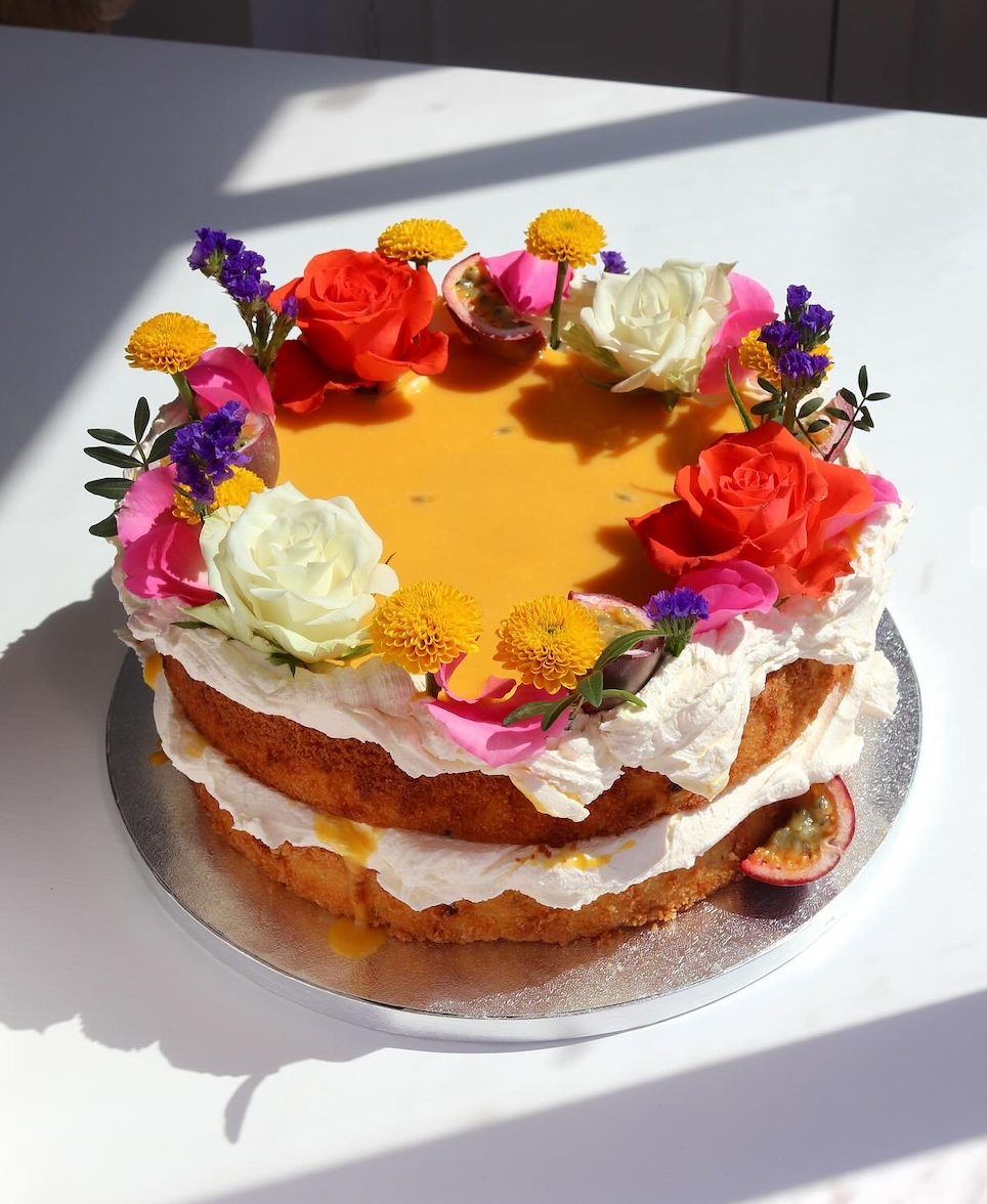 Passionfruit, Yuzu and Mango Cake