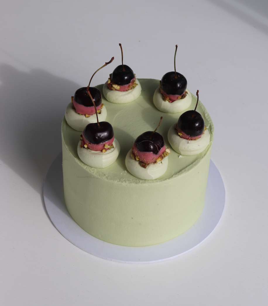 Cherry, Pistachio and Almond Cake