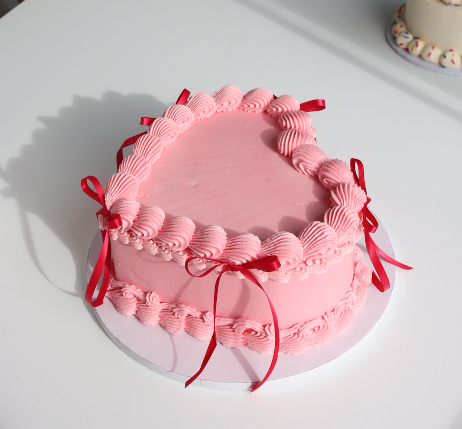 Vintage Heart Cake