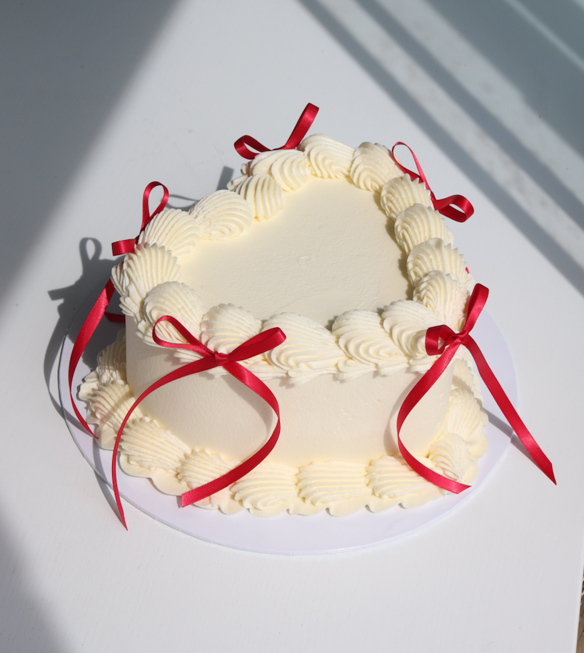 Vintage Heart Cake