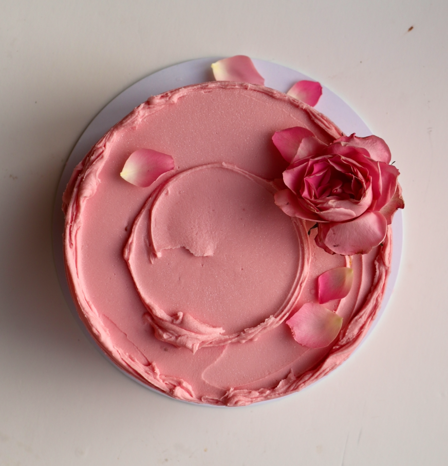 Petals and swoop cake