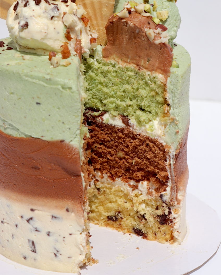 Neapolitan Gelato Cakes