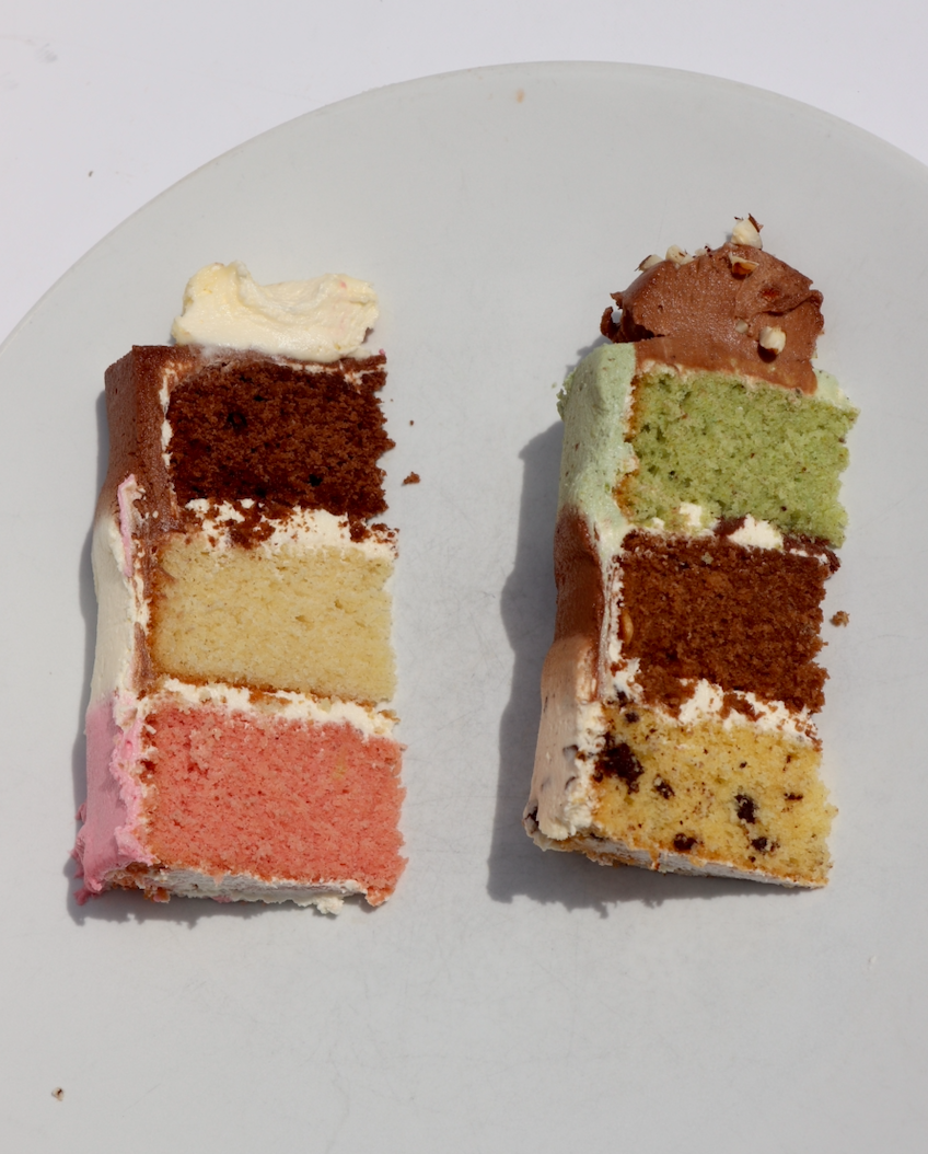 Neapolitan Gelato Cakes