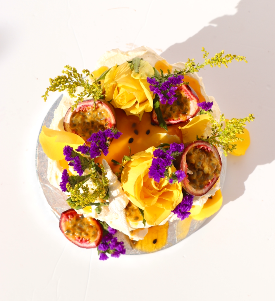 Passionfruit, Yuzu and Mango Cake