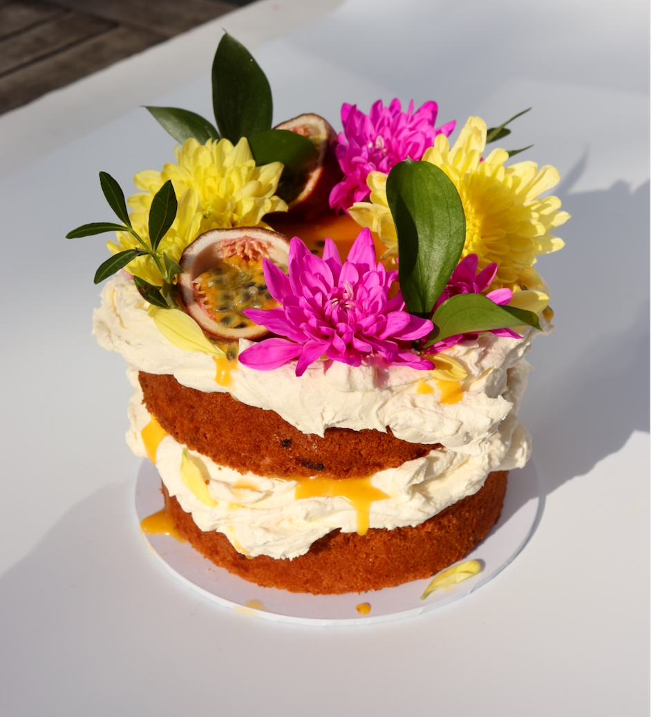 Passionfruit, Yuzu and Mango Cake