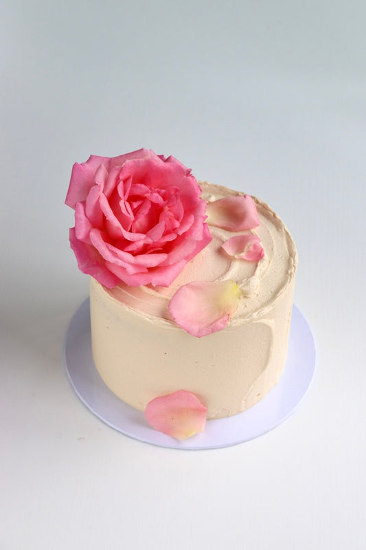 Petals and swoop cake
