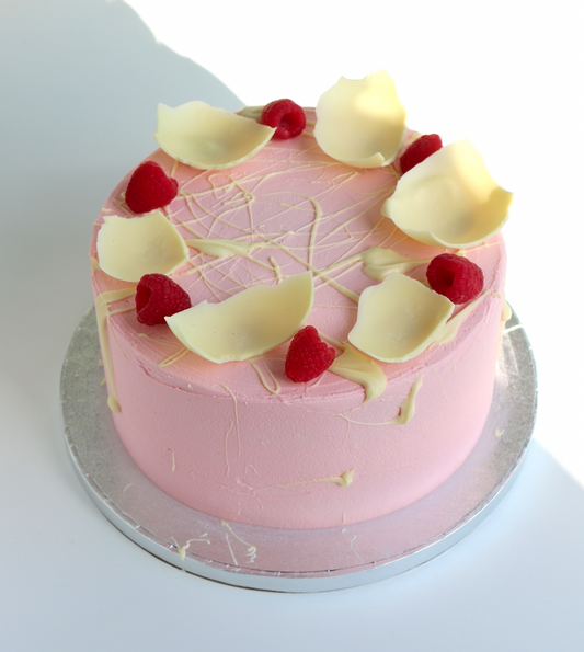Raspberry and White Chocolate Cake