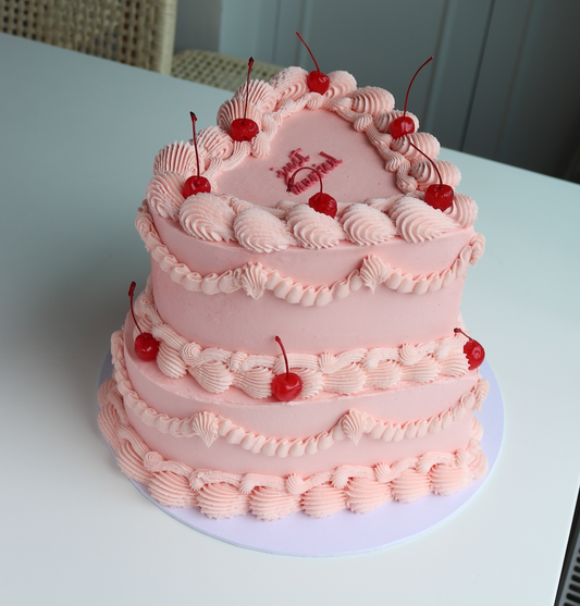 Vintage Heart Cake