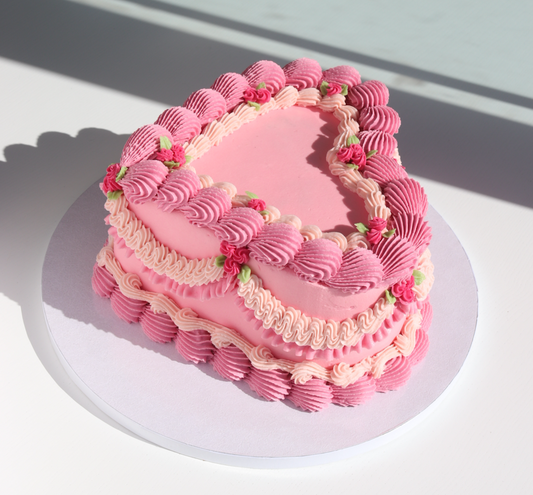 Vintage Heart Cake