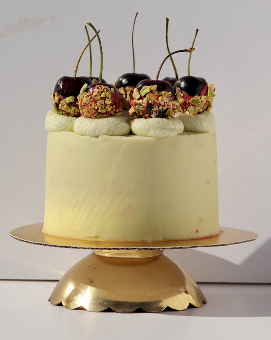 Cherry, Pistachio and Almond Cake