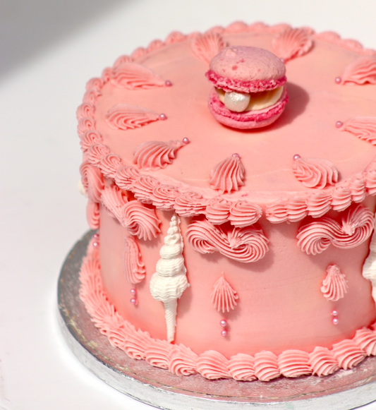 Macaron Shellebration Cake
