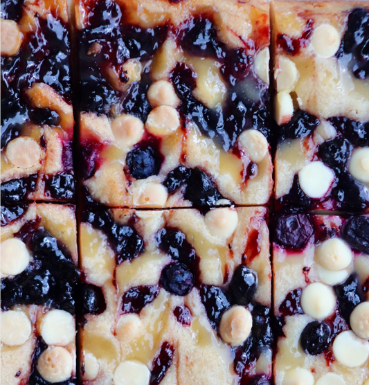Lemon and Blueberry Blondie