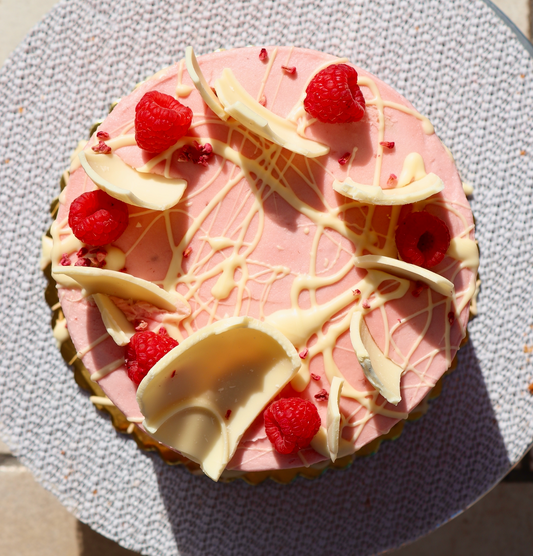 Raspberry and White Chocolate Cake