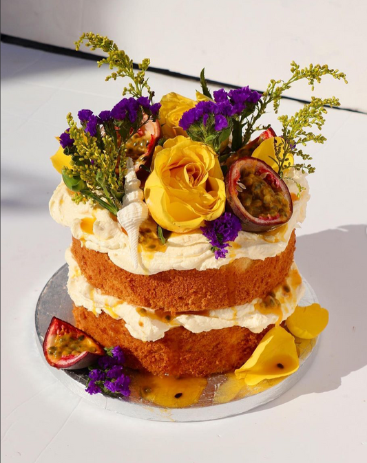 Passionfruit, Yuzu and Mango Cake